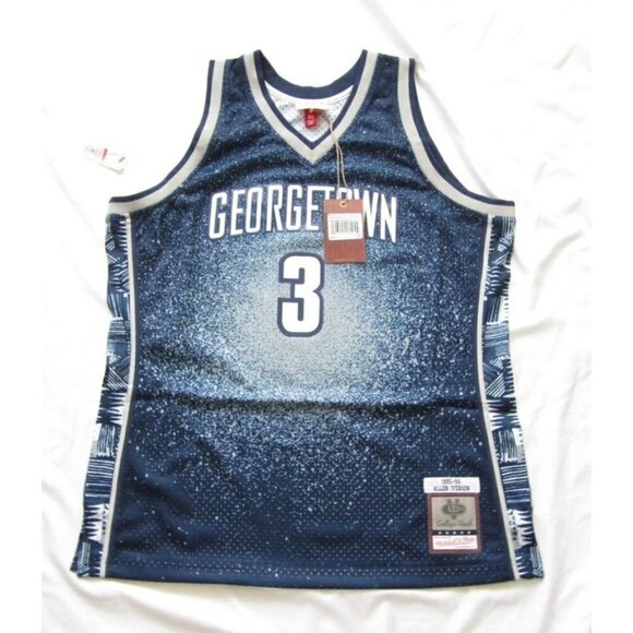 New Mitchell & Ness Allen Aiverson Georgetown Swingman 95-96 Jersey Sz XL (NW51) - Picture 1 of 10